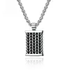 New cast twist twist men's pendant Europe and the United States with all accessories light luxury pendant titanium steel pendant